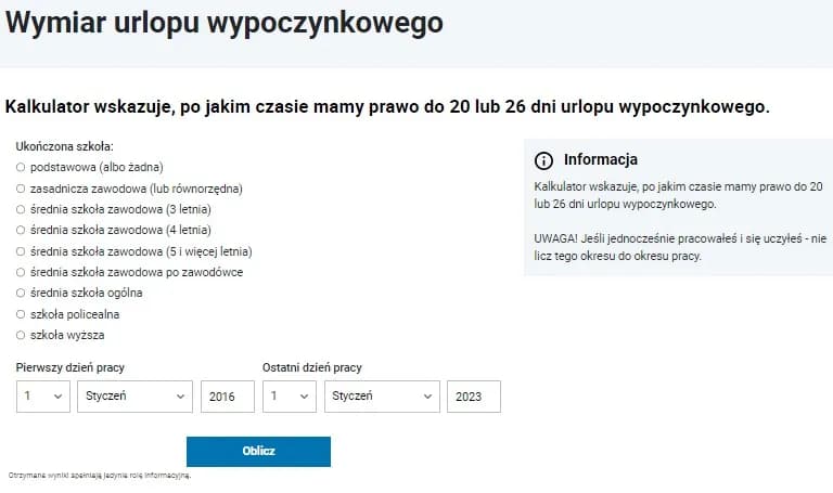Ile przysługuje urlopu w 3 klasie zawodowej? Sprawdź swoje prawa
