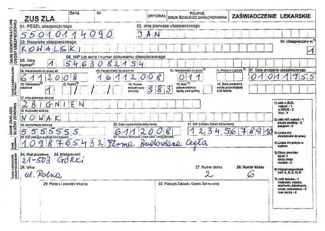 Zwolnienie lekarskie po ustaniu zatrudnienia: NIP byłego pracodawcy i jego znaczenie